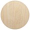 Rose Flower in Circle Unfinished Wood Shape Piece Cutout for DIY Craft Projects